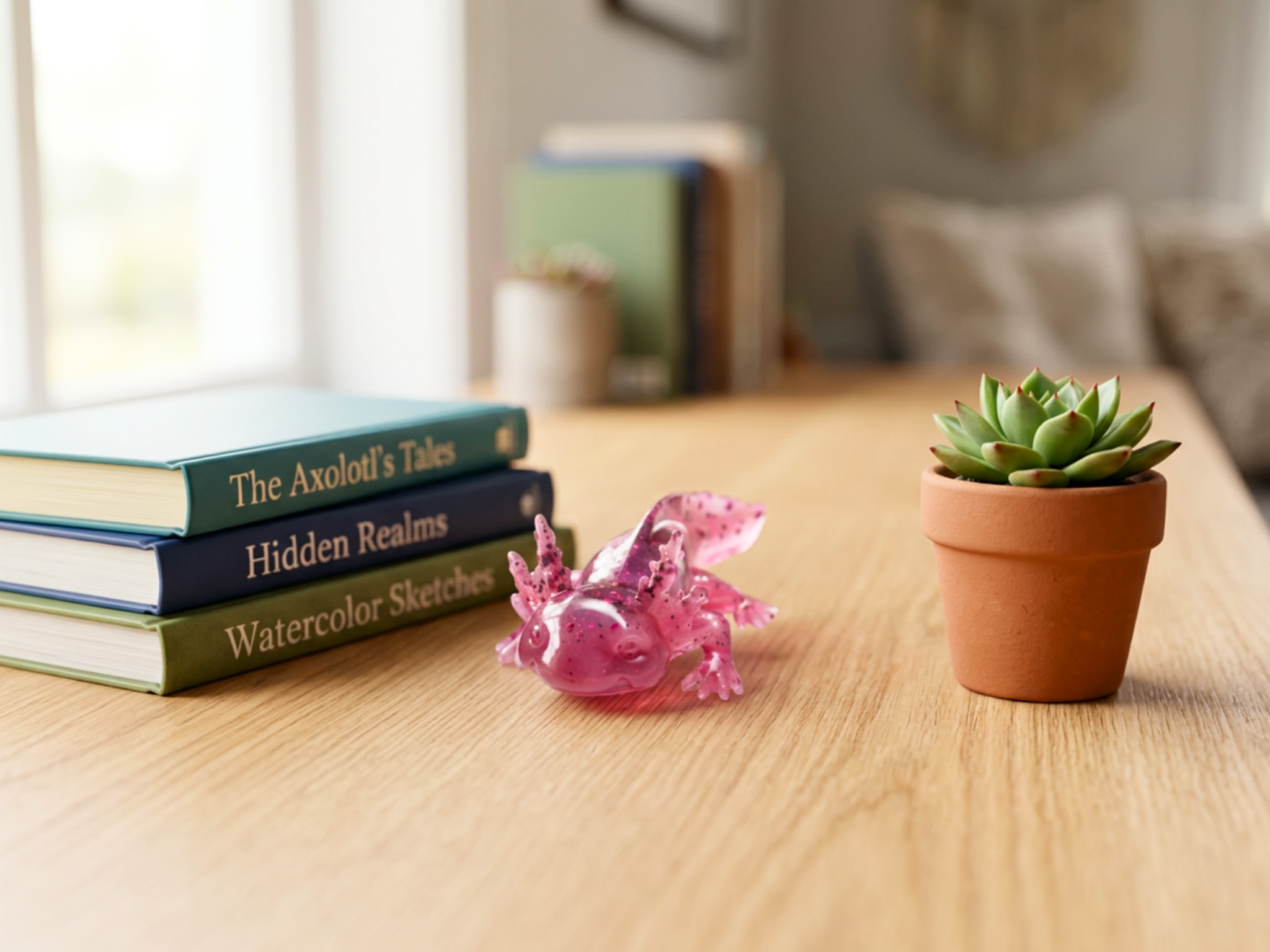 Large Resin Axolotl