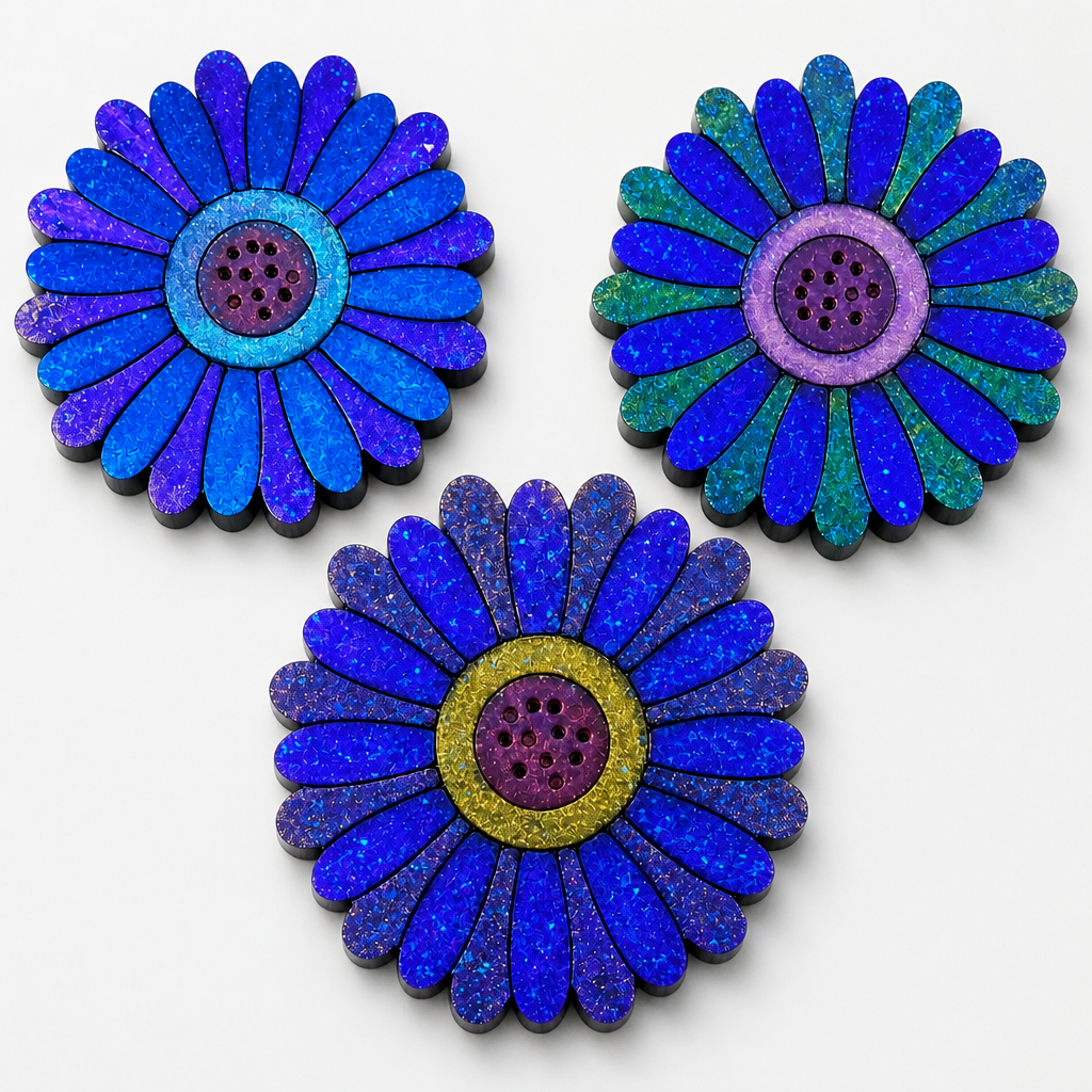 Handmade Coaster Set – Floral Inspired Set of 3