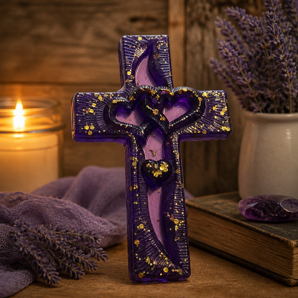Handmade Heart Cross – Meaningful Décor Piece
