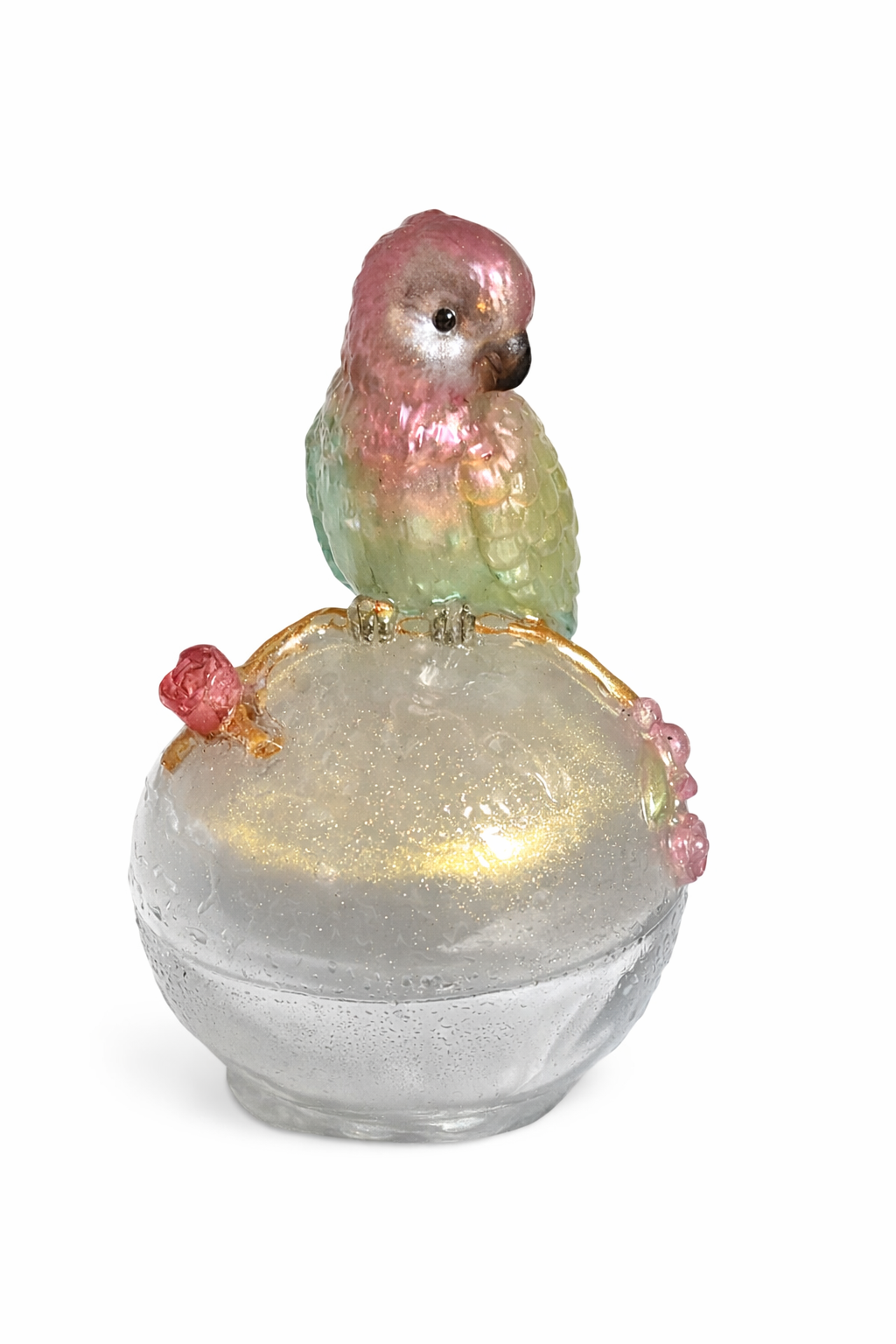Pastel Bird Resin Figurine