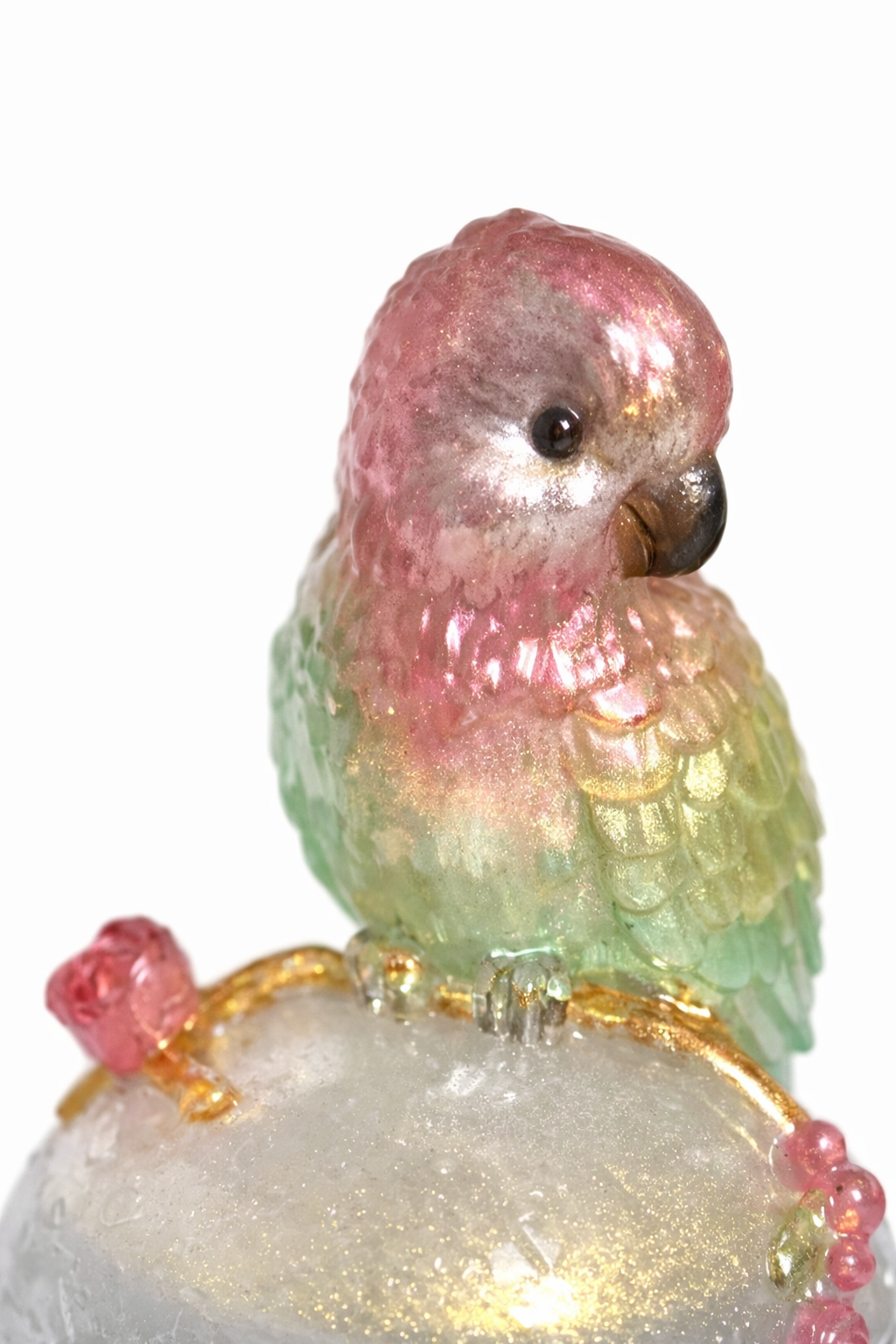 Pastel Bird Resin Figurine