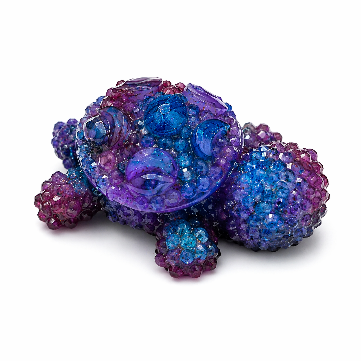 Handmade Sparkly Resin Turtle – One-of-a-Kind Design