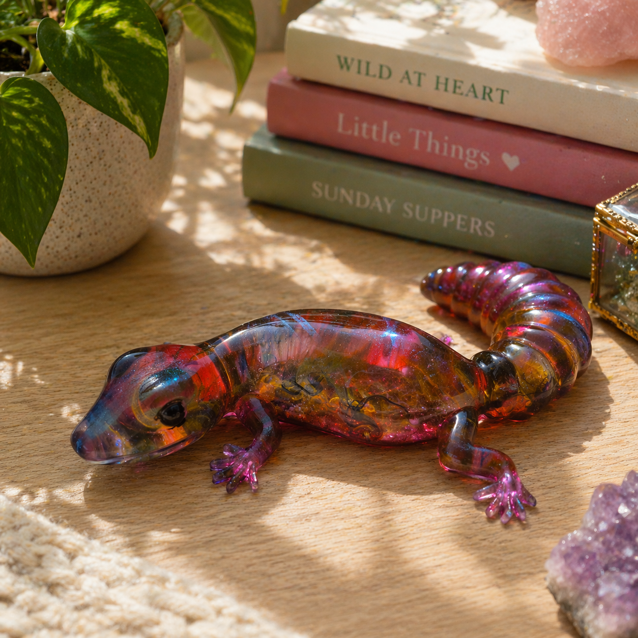 🦎 Medium Resin Lizard