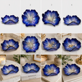 Blue Violet Bloom Resin Bowl