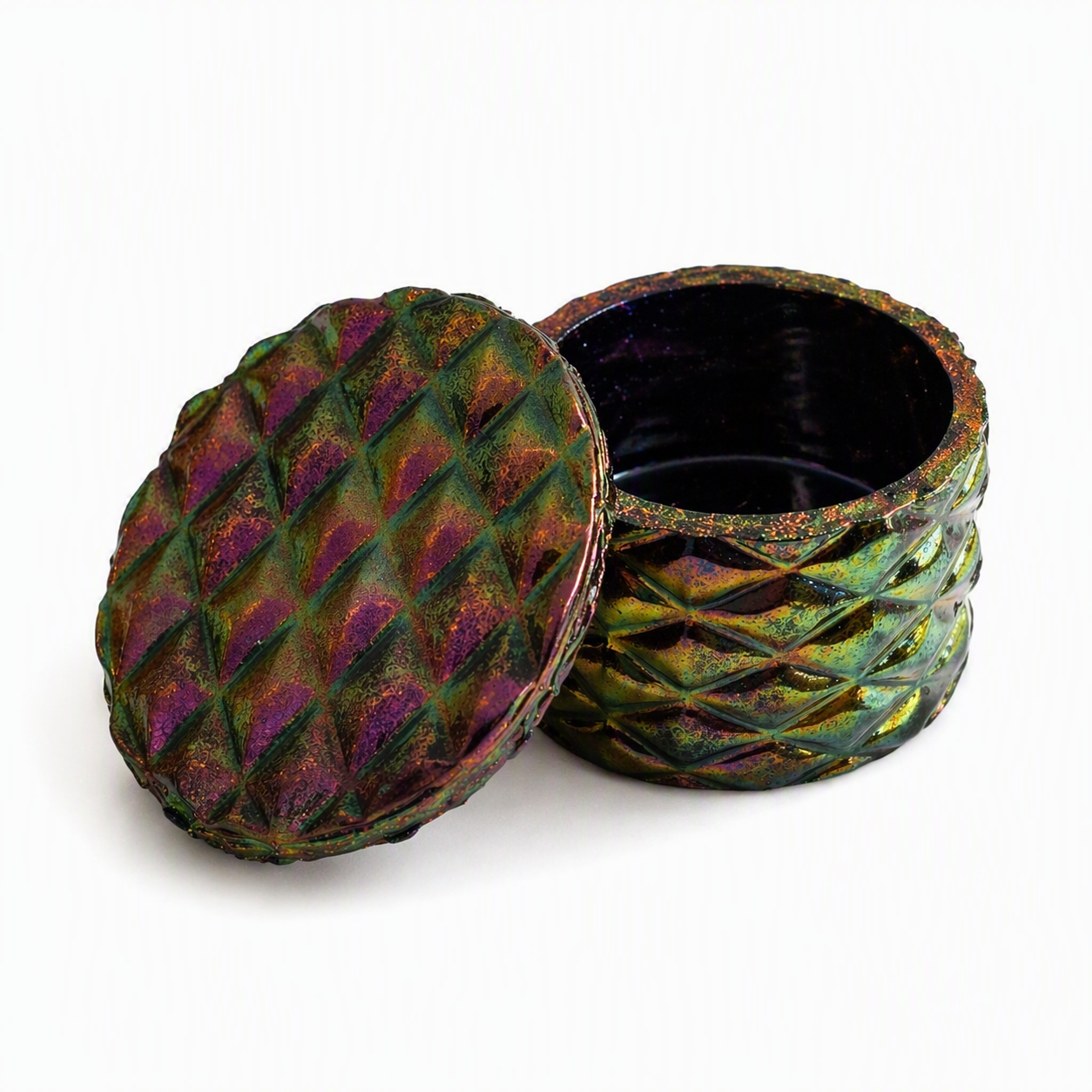 Iridescent Resin Jewelry Box